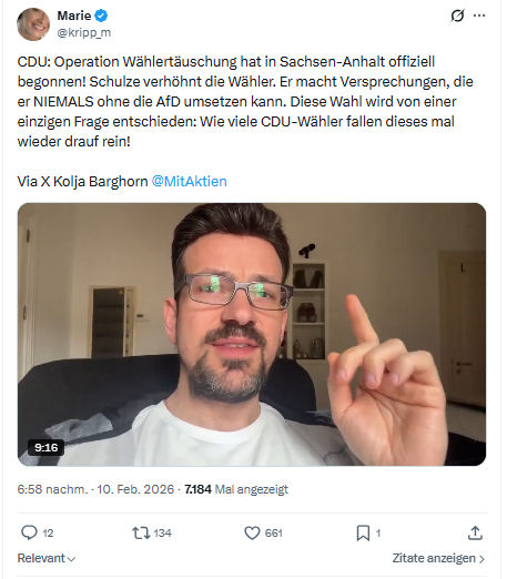 Marie kripp: CDU: Operation Wählertäuschung...