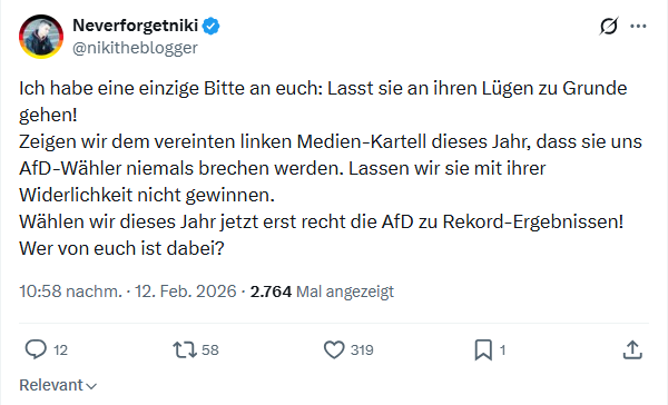 Neverforgetniki: Ich habe eine einzige Bitte an euch...