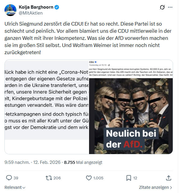 Kolja Barghoorn: Ulrich Siegmund zerstört die CDU...