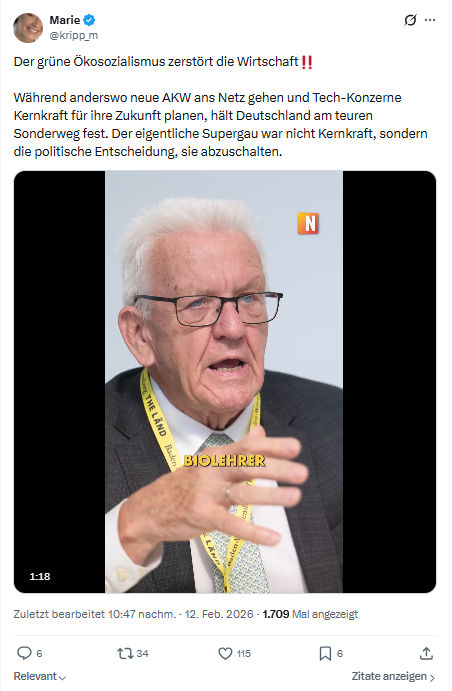 Marie kripp: Der grüne Ökosozialismus zerstört die Wirtschaft...