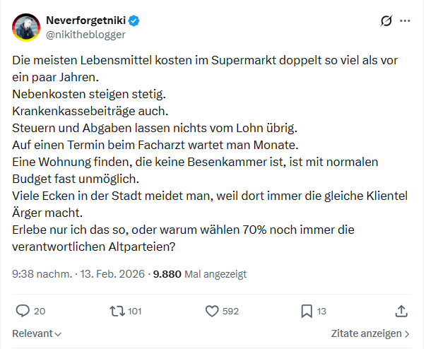 Neverforgetniki: Die meisten Lebensmittel kosten im Supermarkt...