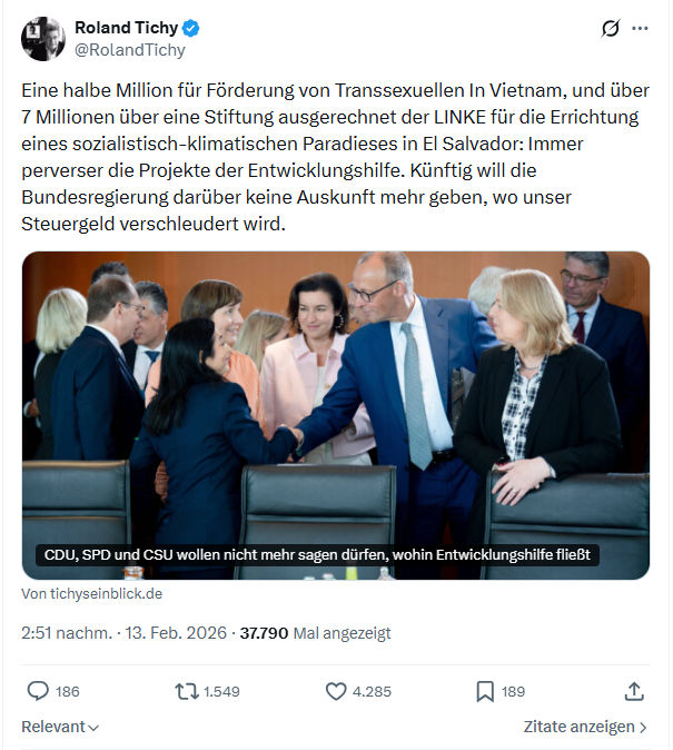 Roland Tichy: Eine halbe Million für Förderung von Transsexuellen In Vietnam...
