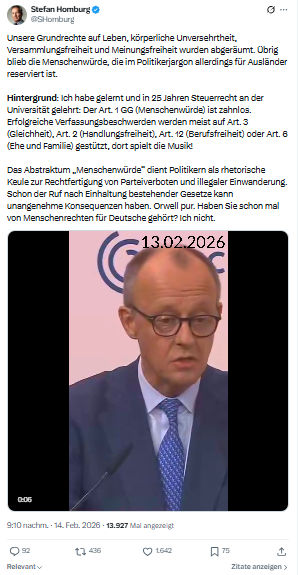 Stefan Homburg: Unsere Grundrechte auf Leben...