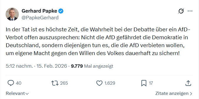 Gerhard Papke: In der Tat ist es höchste Zeit...