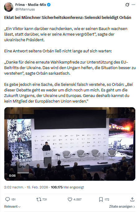 Friedrich Mannus: Eklat bei Münchner Sicherheitskonferenz...