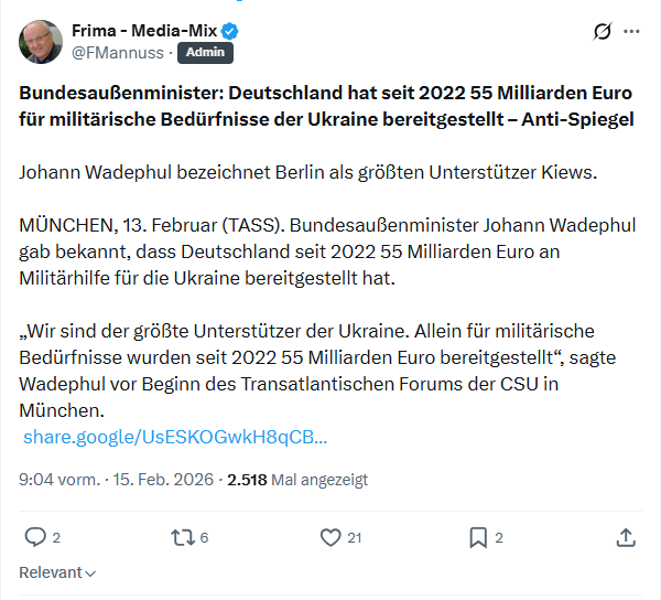 Friedrich Mannus: Bundesaußenminister...