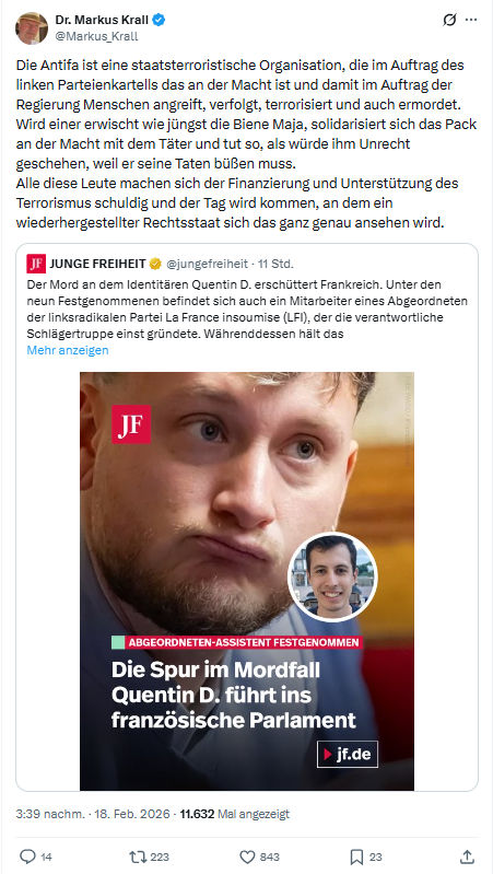 Markus Krall: Die Antifa ist eine staatsterroristische Organisation...