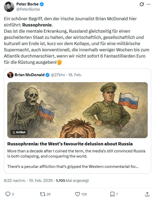 Peter Borbe: Ein schöner Begriff, den der irische Journalist Brian McDonald...