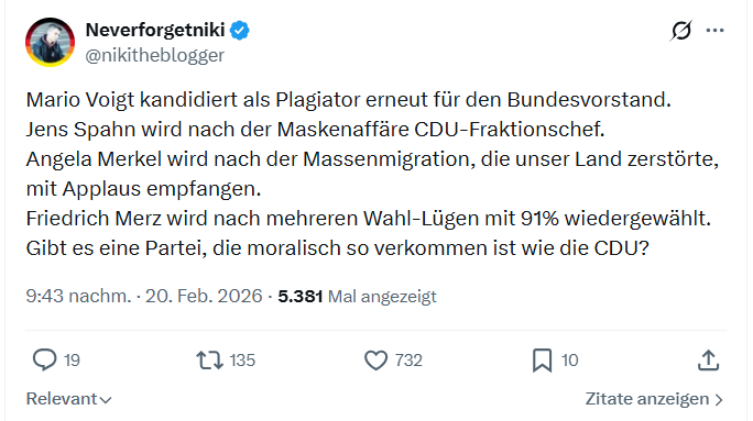 Neverforgetniki: Mario Voigt kandidiert als Plagiator...