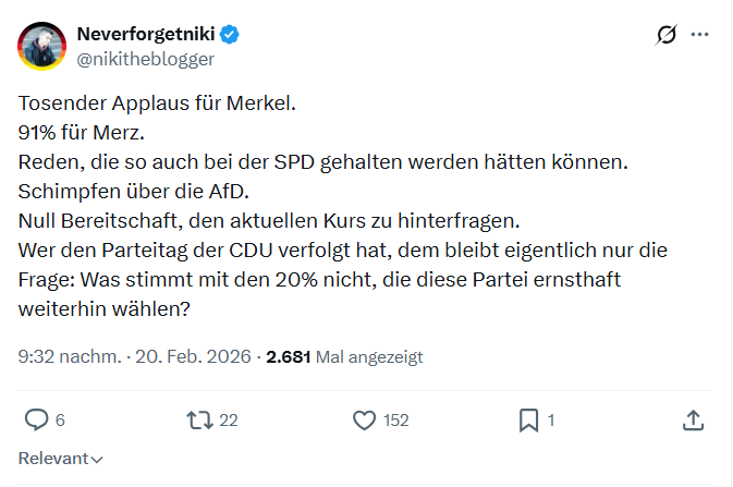 Neverforgetniki: Tosender Applaus für Merkel...