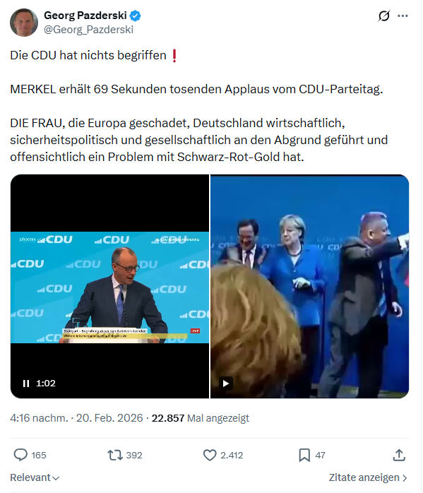 Georg Pazderski: Die CDU hat nichts begriffen...