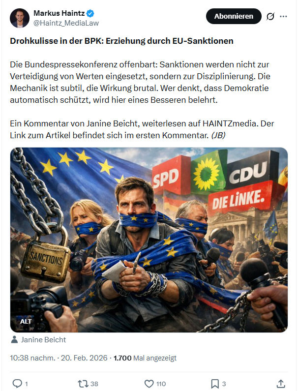 Markus Haintz: Drohkulisse in der BPK...
