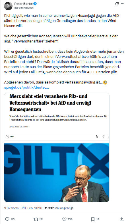 Peter Borbe: Richtig geil, wie man in seiner wahnwitzigen...