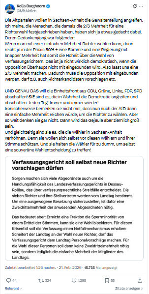 Kolja Barghoorn: Die Altparteien wollen in Sachsen-Anhalt...
