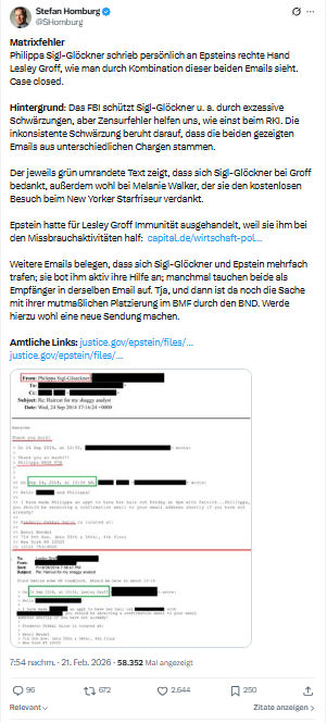 Stefan Homburg: Matrixfehler...
