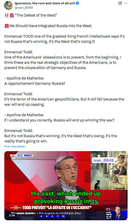 ivan Ignorance: "The Defeat of the West"...