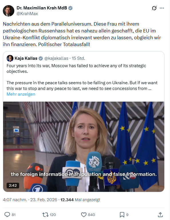 Maximilian Krah: Nachrichten aus dem Paralleluniversum...