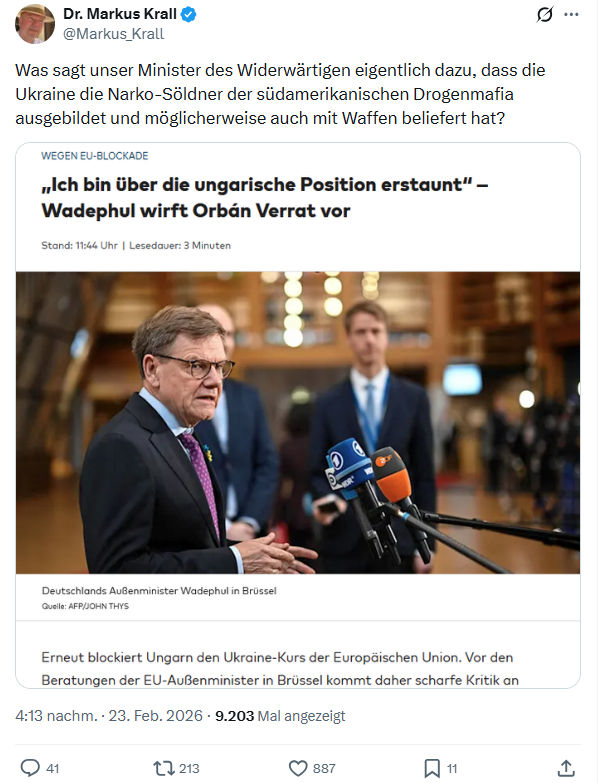Markus Krall: Was sagt unser Minister des Widerwärtigen...