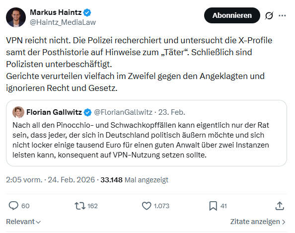Markus Haintz: VPN reicht nicht...