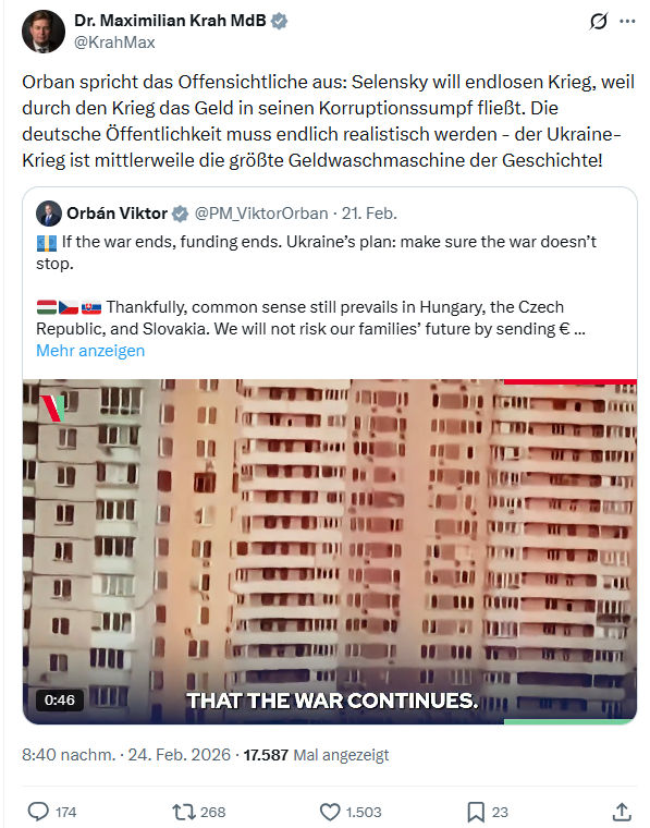 Maximilian Krah: Orban spricht das Offensichtliche aus...