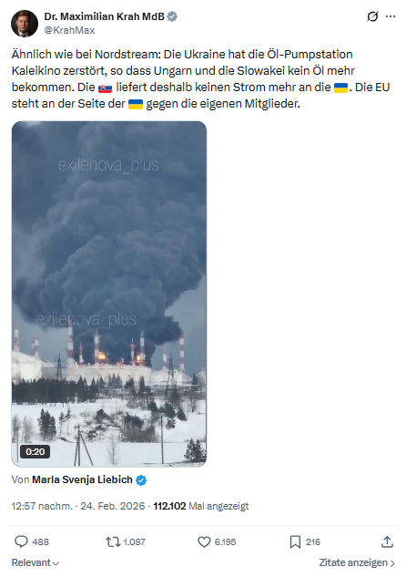 Maximilian Krah: Ähnlich wie bei Nordstream...