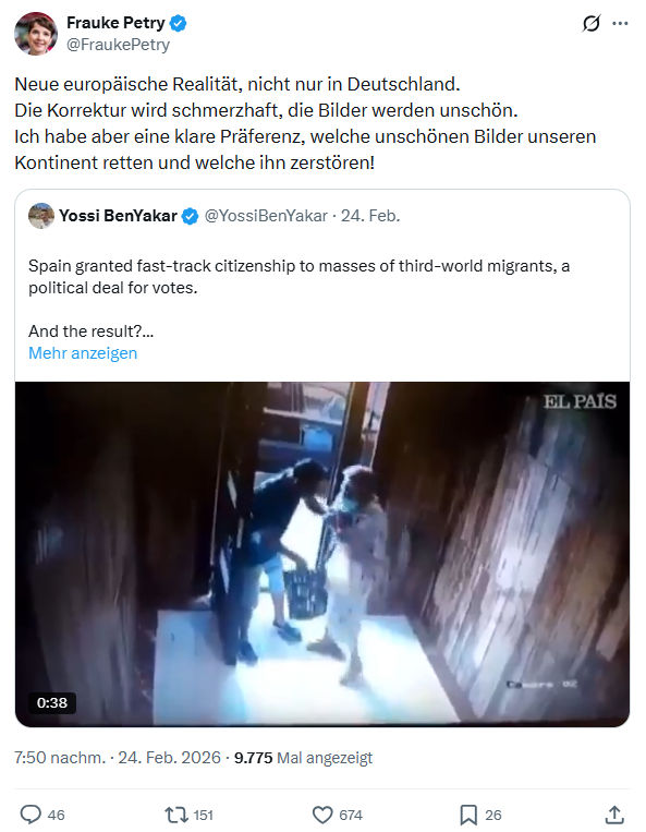 Frauke Petry: Neue europäische Realität...