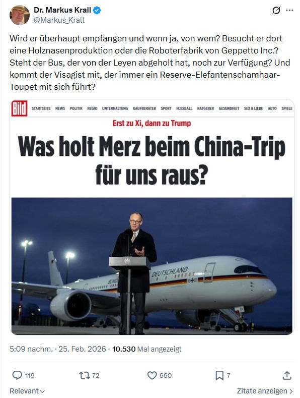 Markus Krall: Wird er überhaupt empfangen und wenn ja...