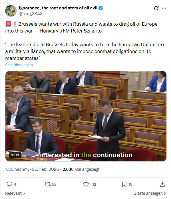 ivan Ignorance: Brussels wants war with Russia...