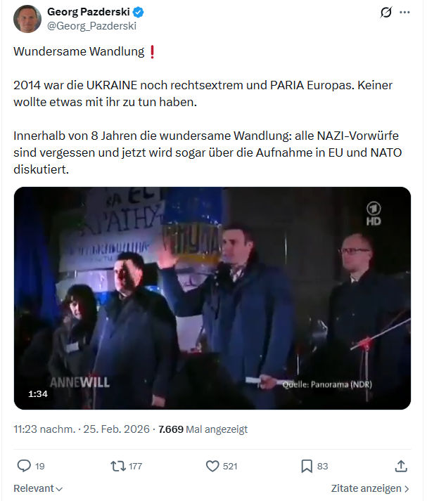 Georg Pazderski: Wundersame Wandlung...