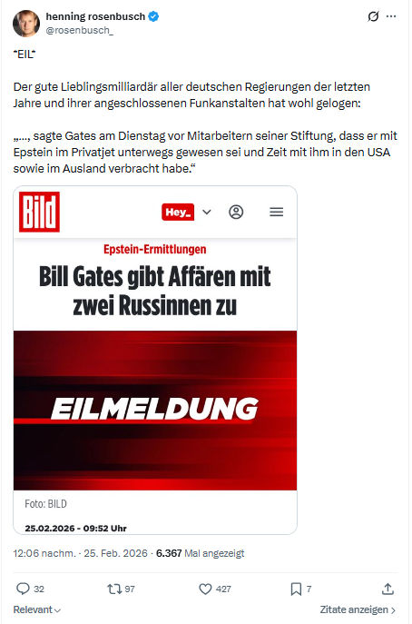henning rosenbusch: *EIL*  Der gute Lieblingsmilliardär...