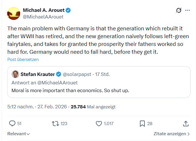 Michael A. Arouet: The main problem with Germany is...