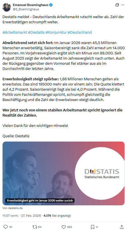 Emanuel Boeminghaus: Destatis meldet - Deutschlands Arbeitsmarkt ...