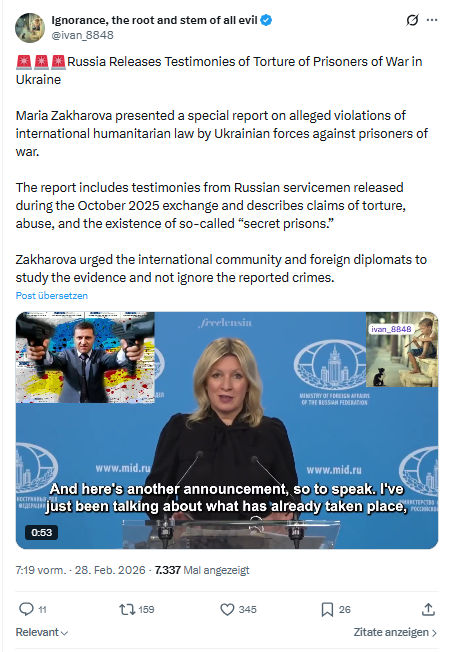 ivan Ignorance: Russia Releases Testimonies of Torture of Prisoners...
