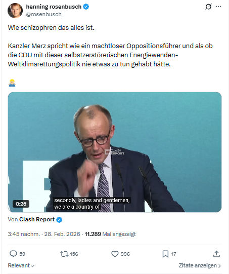 henning rosenbusch: Wie schizophren das alles ist...