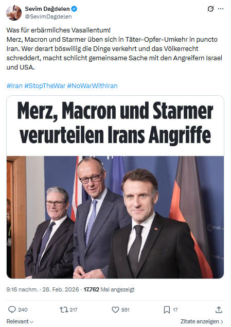 Sevim Dagdelen: Was für erbärmliches Vasallentum...