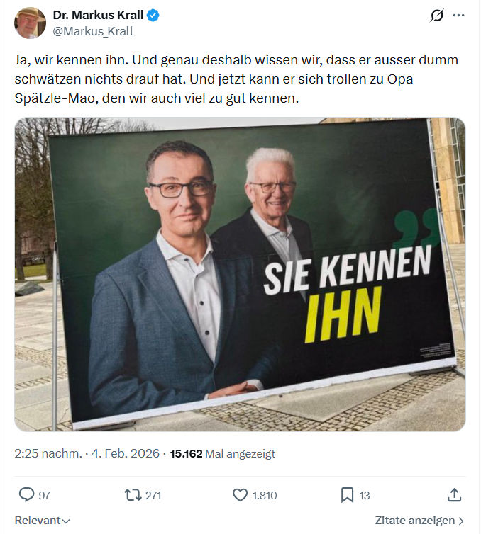 Markus Krall: Ja, wir kennen ihn. Und genau deshalb...