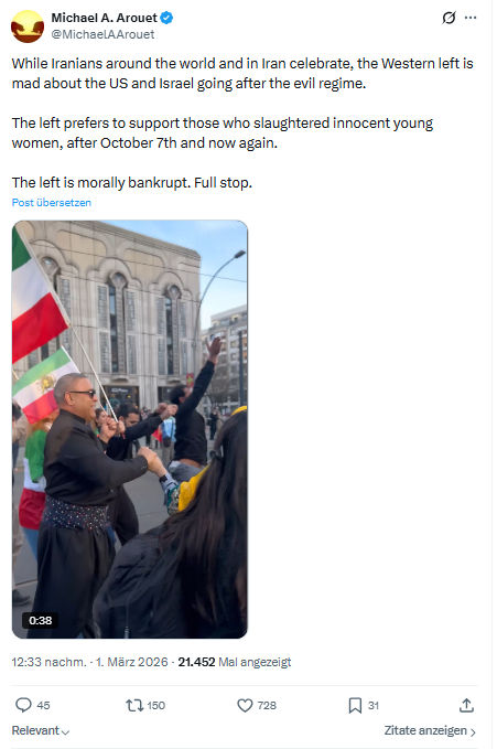 Michael A. Arouet: While Iranians around the world and in Iran celebrate...
