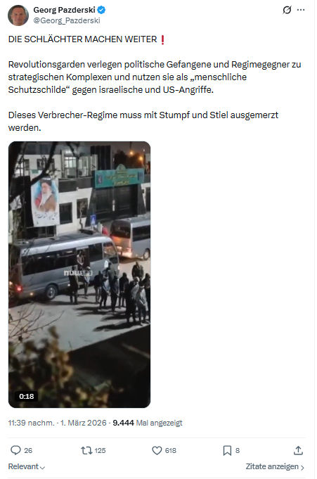 Georg Pazderski: DIE SCHLÄCHTER MACHEN WEITER...