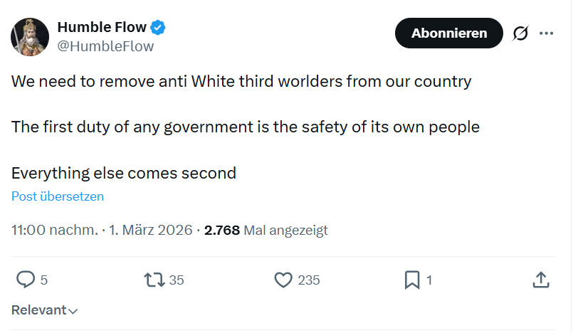 Humble Flow: We need to remove anti White...