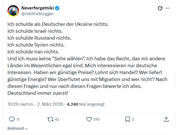 Neverforgetniki: Ich schulde als Deutscher der Ukraine nichts...