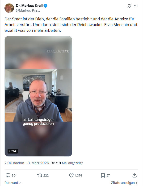 Markus Krall: Der Staat ist der Dieb...