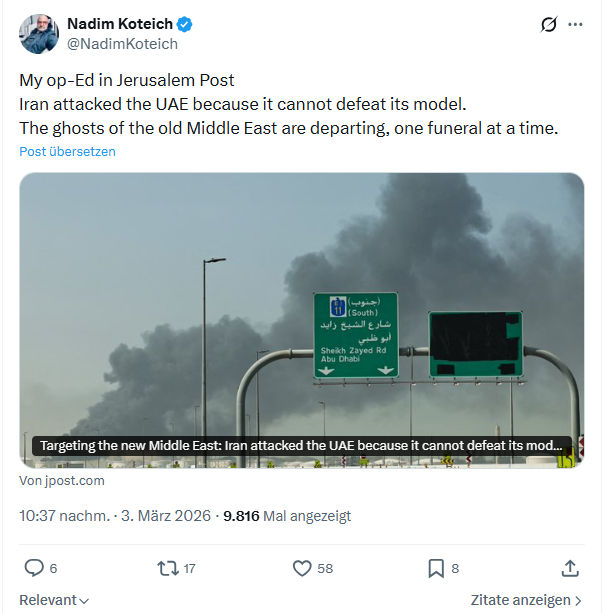 Nadim Koteich: My op-Ed in Jerusalem Post  Iran...