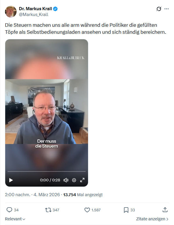 Markus Krall: Die Steuern machen uns alle arm während...