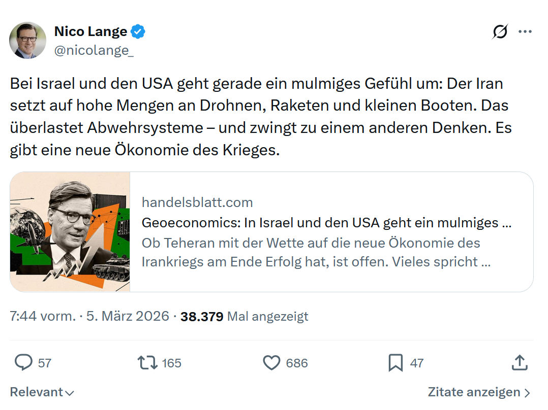 Nico Lange: Bei Israel und den USA...
