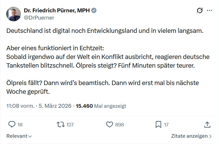 Friedrich Pürner: Deutschland ist digital noch...