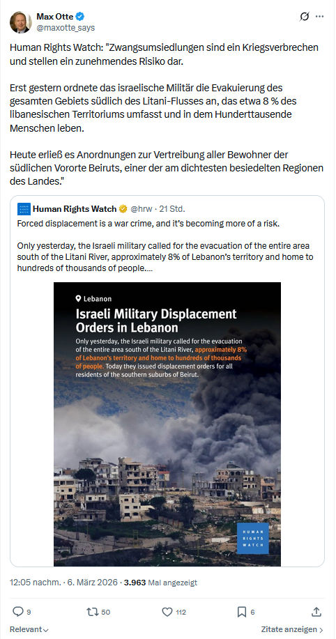 Max Otte: Human Rights Watch...