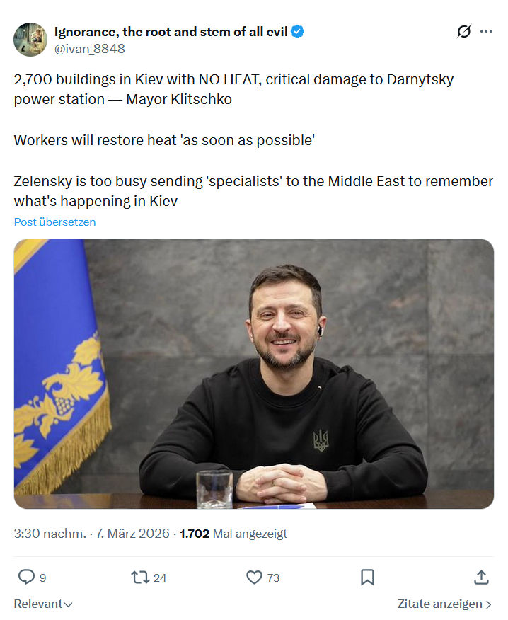 ivan Ignorance: 2,700 buildings in Kiev with NO HEAT...