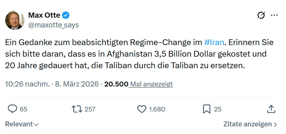 Max Otte: Ein Gedanke zum beabsichtigten Regime-Change...