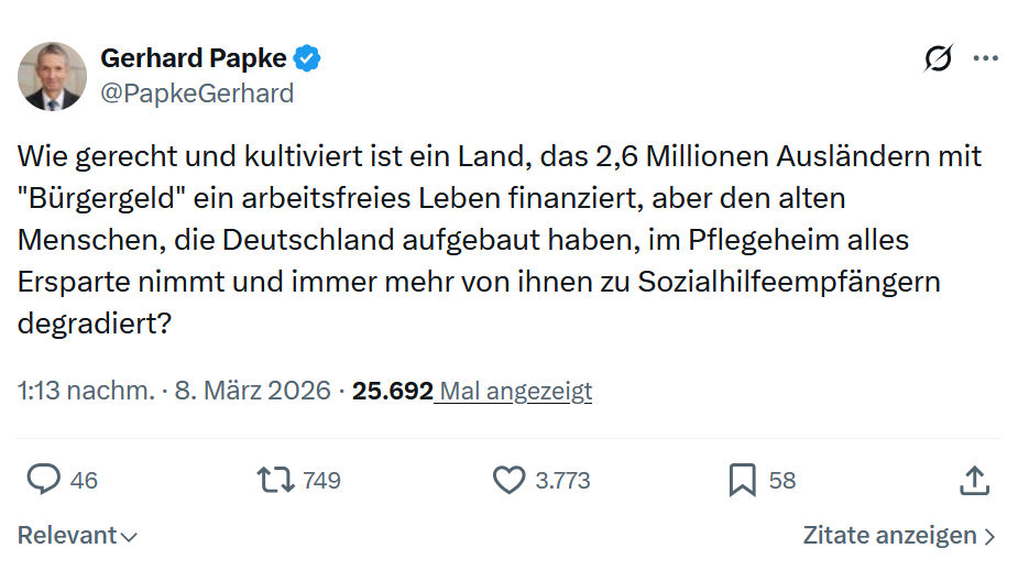 Gerhard Papke: Wie gerecht und kultiviert ist ein Land...