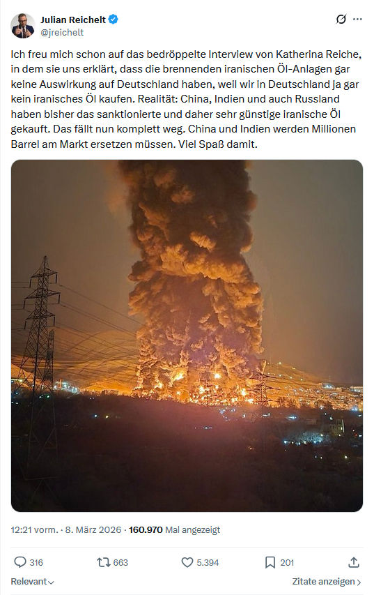 Julian Reichelt: Ich freu mich schon auf das bedröppelte Interview...